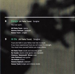 Ali Farka Toure & Ry Cooder: Talking Timbuktu (CD)