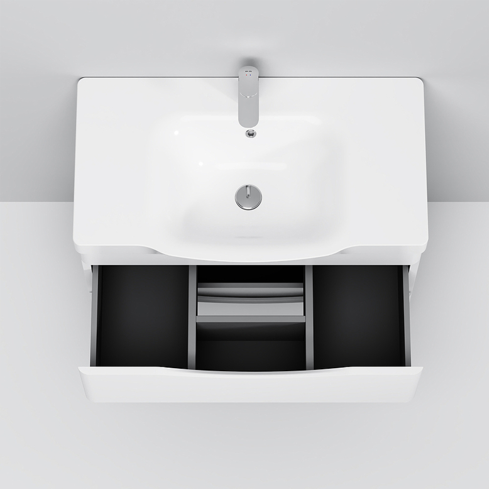 РАКОВИНА КЕРАМ 80 СМ ВСТР.  БЕЛЫЙ ГЛЯНЕЦ M80WCC0802WG LIKE