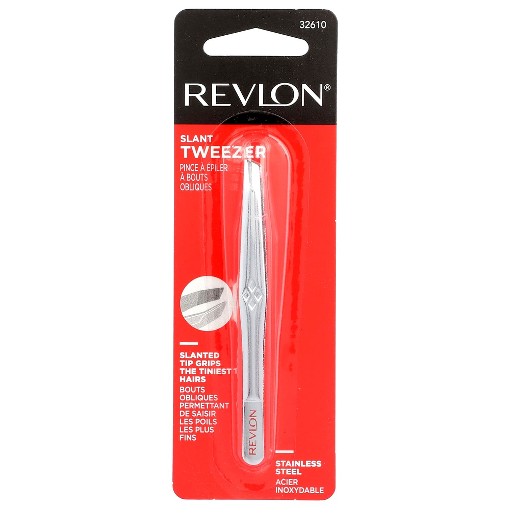 Revlon, Пинцет со скошенными кончиками, 1 шт.