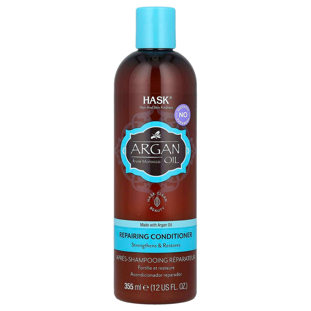 Hask Beauty, Масло арганы из Марокко, восстанавливающий кондиционер, 12 жидких унций (355 мл)