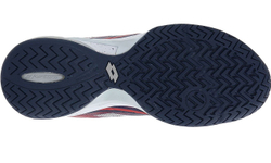 Мужские кроссовки теннисные Lotto Mirage 300 SPD - navy blue/all white/red poppy