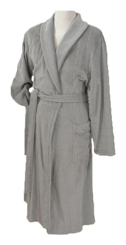 Велюровый халат мужской с воротником 1614 серый от Joop! - Cawö Германия