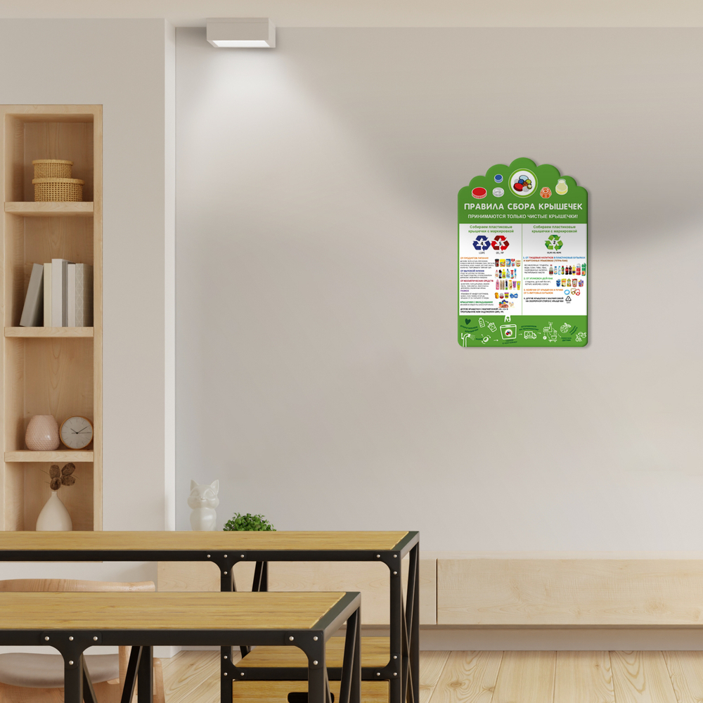 Стенд фигурный Правила сбора крышечек 150000955