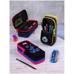 Пенал 2 отделения, 205*80*55 Berlingo "Say Meow", полиэстер, внутр. органайзер, магнит