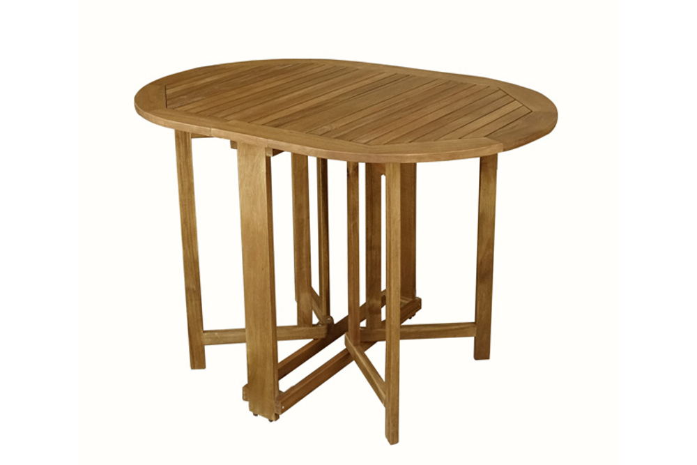 Стол из акации Joygarden КАРО овальный складной, коричневый