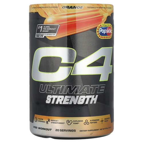 C4 / Cellucor, C4 Ultimate Strength, перед тренировкой, апельсиновое эскимо, 574 г (1,26 фунта)