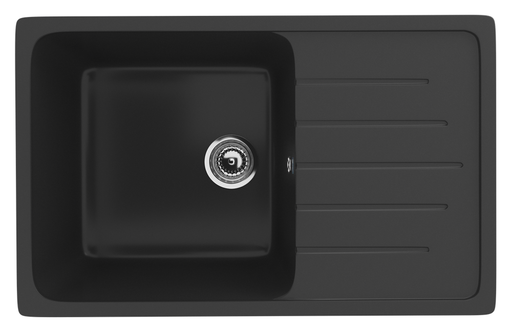 Кухонная мойка Light 4 (чёрный), U 400