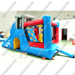 Коммерческий надувной батут "Домик приключений"