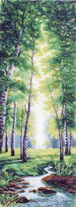 "Весенний полдень"-1358 канва с рисунком