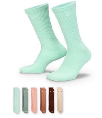 Теннисные носки Nike Everyday Plus Cushion Crew 6P - multicolor