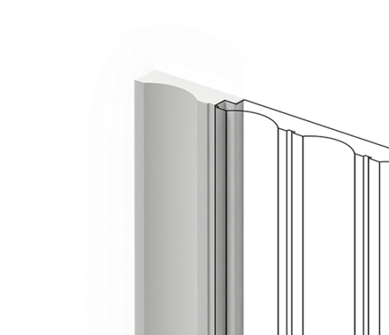 Финишный молдинг HiWood, 270x4,3 см