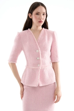 Юбка-карандаш миди розовая