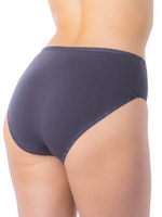 Классические женские слипы с сердечками на бейке (Размер: L) (Цвет: черный)