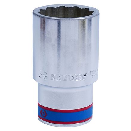 Цена на KING TONY (623039M) Головка торцевая глубокая двенадцатигранная 3/4", 39 мм