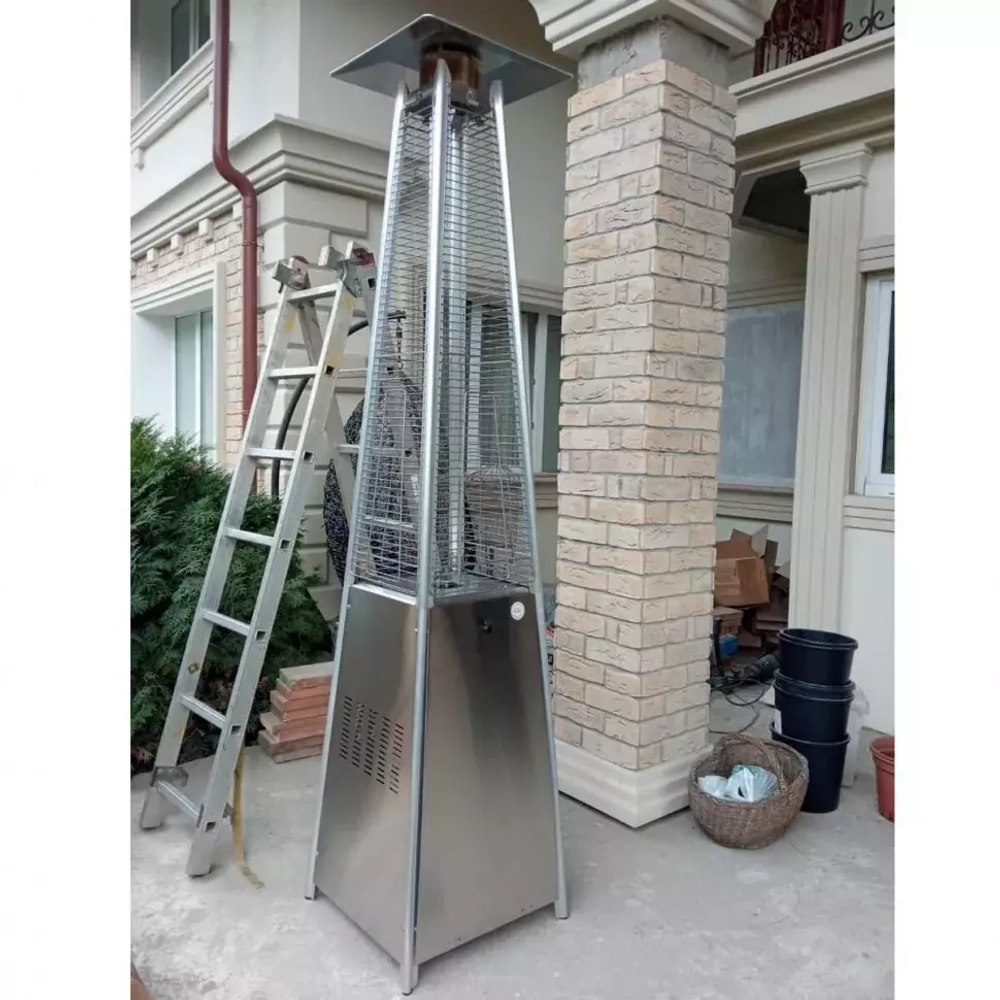 Уличный газовый обогреватель WWT 13I Stainless steel mini 1.8m + Чехол