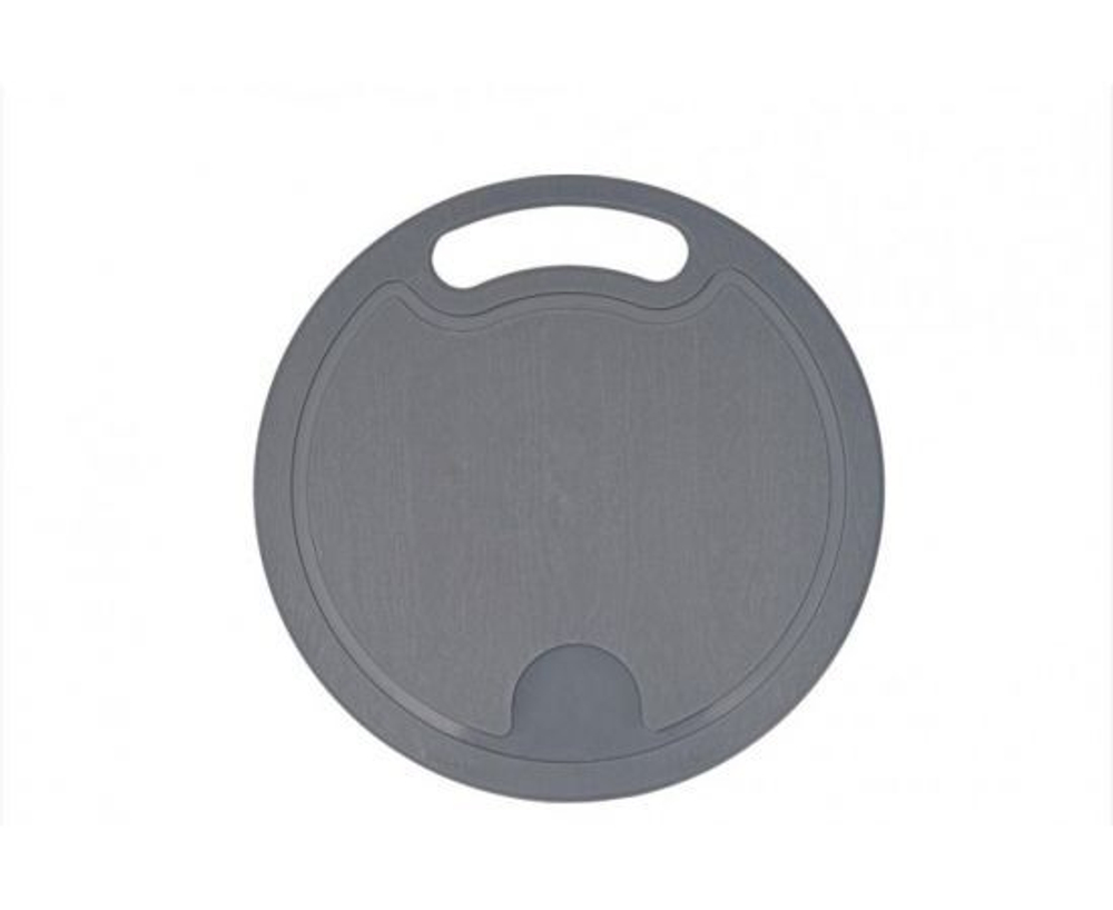 Доска разделочная большая, круглая, диаметр 25см, сине-серая IS10007/2 Spark Plast