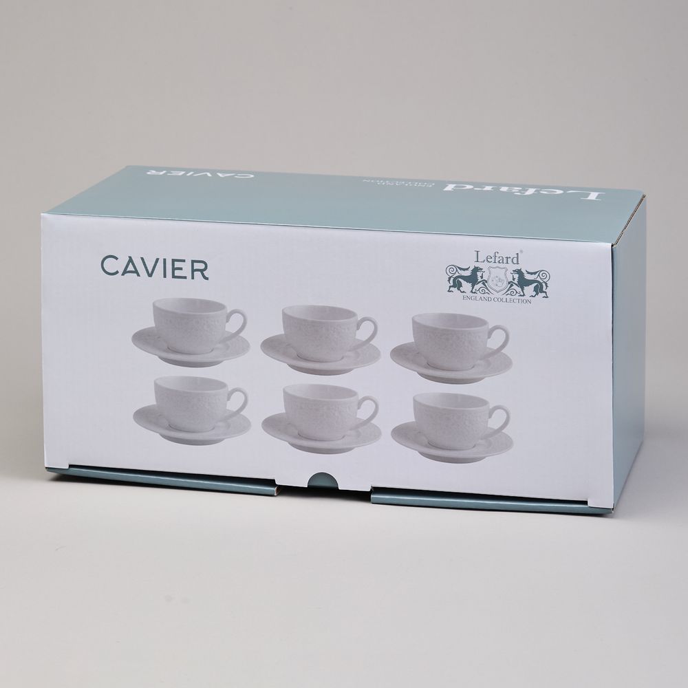 НАБОР ЧАЙНЫЙ LEFARD "CAVIER" НА 6 ПЕР. 12 ПР. 230 МЛ (КОР=4НАБ.)