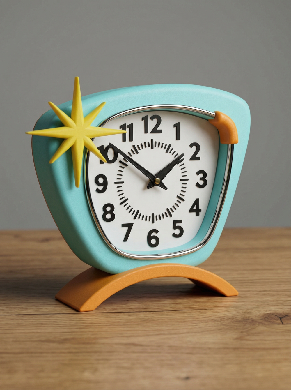 Настольные часы SUNNY POP 25 × 27 см в стиле mid-century modern