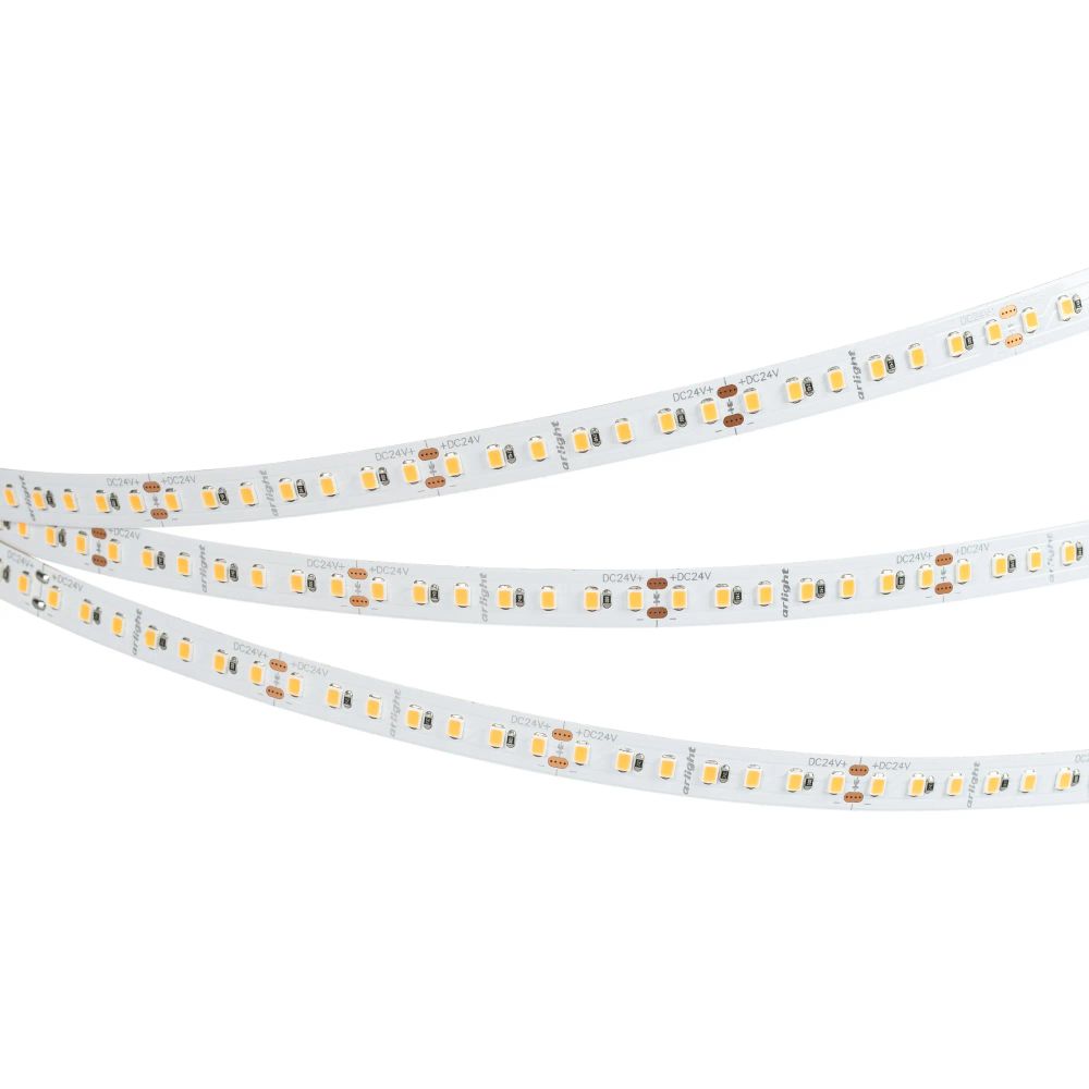 Светодиодная лента RT-A140-10mm 24V Warm3000 SUN (20 W/m, IP20, 2835, 5m) (Arlight, -) 037831