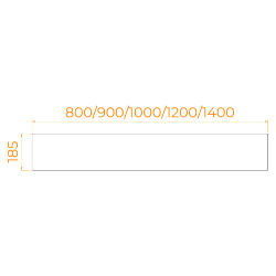 Экран для поддона RGW NA/STYLE фронтальный (800)