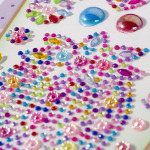 Наклейки-стразы Alingar, акриловые, "Клубничка", пакет с европодвесом