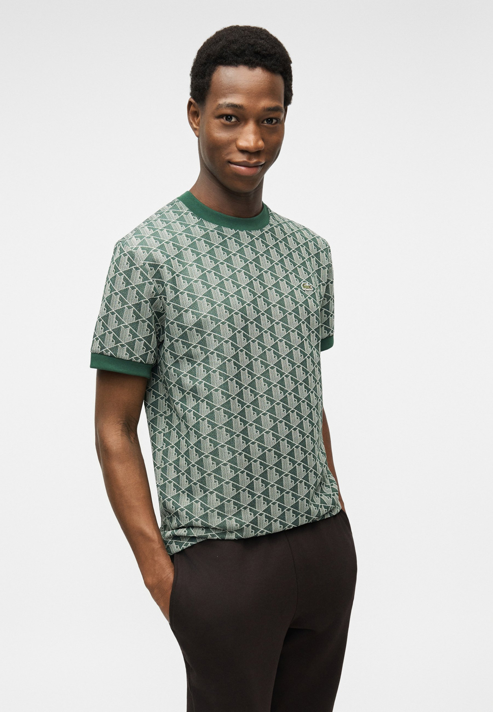 Lacoste Футболка с принтом - Зелёный (LA222O0I3-M11)