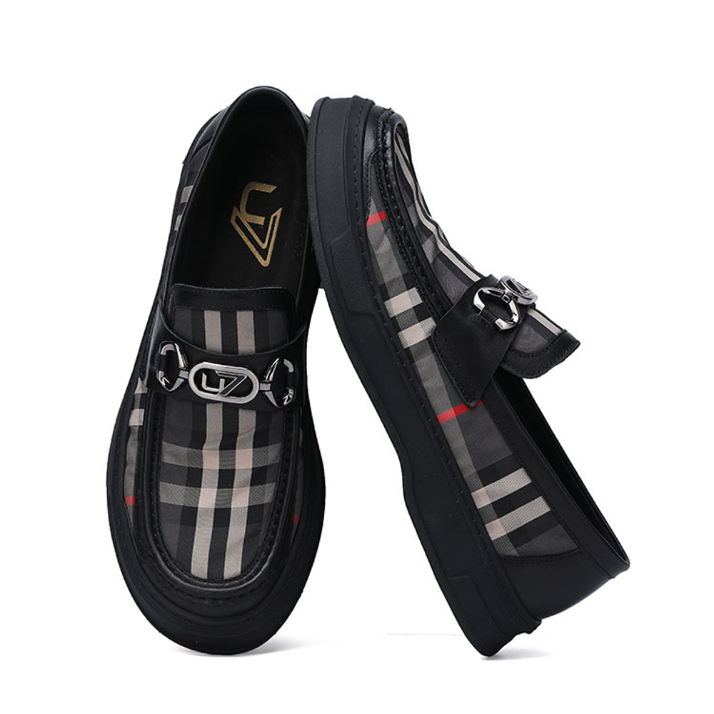 U7 Gommino Loafers Soft Sole Breathable Loafers Men"s Black