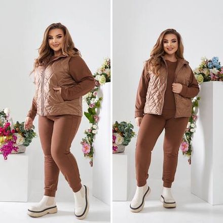 Костюм спортивный и жилетка УК-23001-4 Фото 1