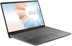 Ноутбук MSI Modern 14 B11SBU-613RU  Intel Core i5 1155G7, 2.5 GHz - 4.5 GHz, 16384 Mb, 14; Full HD 1920x1080, 512 Gb SSD, DVD нет, nVidia GeForce MX450 2048 Mb, Windows 10 Home, серый 9S7-14D224-613