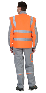 Жилет сигнальный "Универсал 400" G оранжевый (тк. "Габарит")