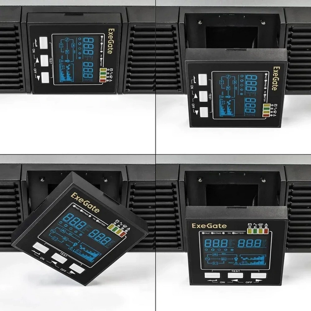 ИБП ExeGate On-line PowerExpert ULS-3000.LCD.AVR.6C13.USB.RS232.SNMP.BC.2U (EX297668RUS)
