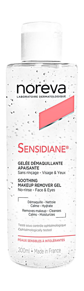 Норева Сенсидиан Желе смягчающее для снятия макияжа Noreva Sensidiane soothing makeup remover gel 200 мл