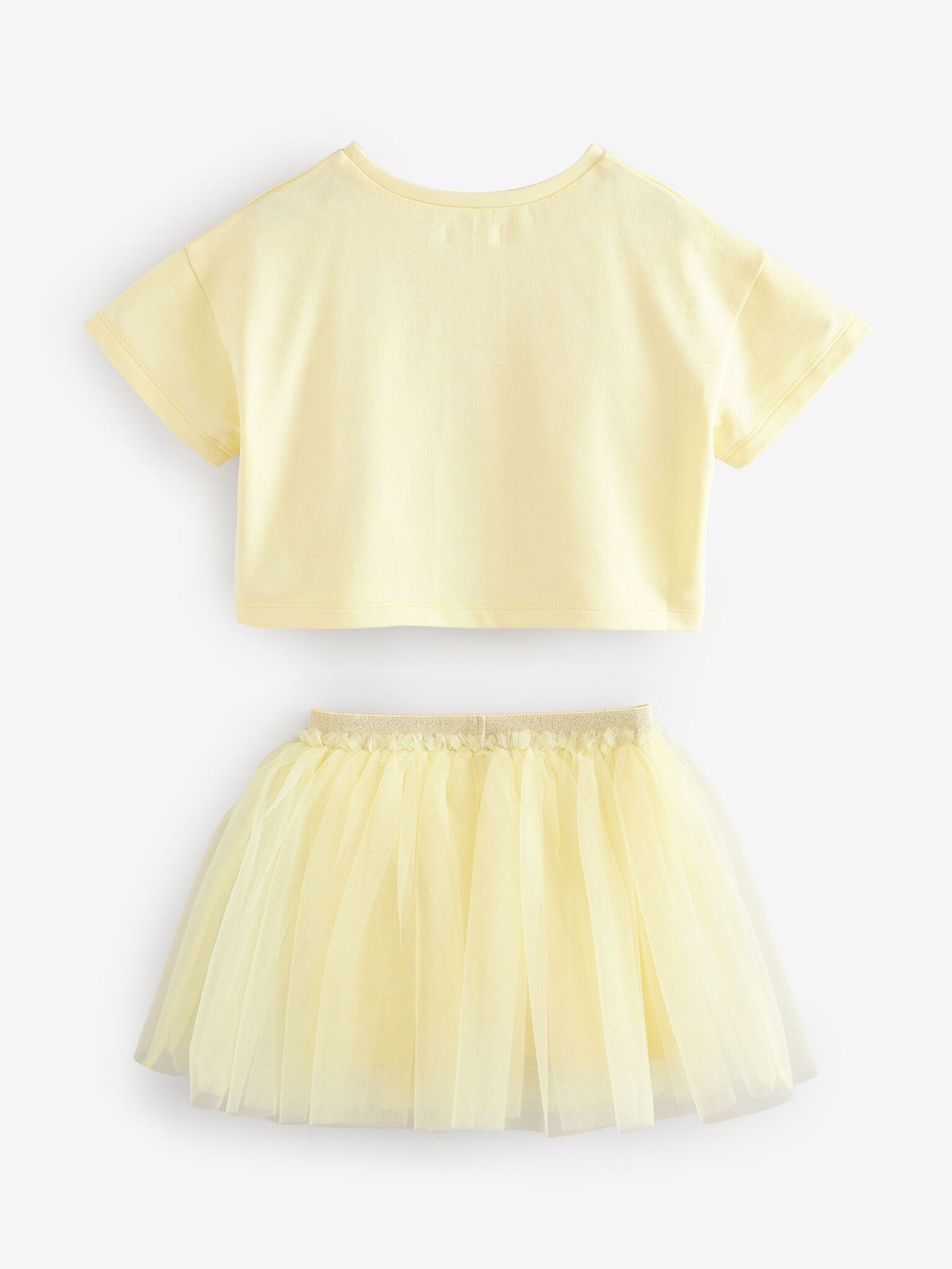 Футболка и юбка в комплекте для девочки Next E71-366, Светло-желтый