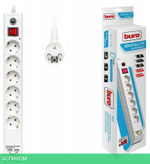 Сетевой фильтр Buro BU-SP1.8_USB_2A-W белый