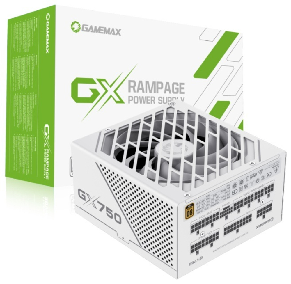 Блок питания Game Max GX-750 PRO WT PCIE 5.0 ATX 3.0 750 Вт