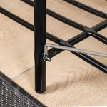 Полка для обуви, мет-л, 2 секц, 80х33х36 см, с сиден, чер, Nika, ЭТЛ1/Ч