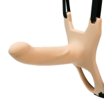 Фаллопротез поясной Strap-On полый силикон телесный 13,5 см