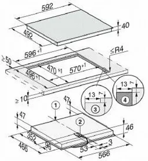 Электрическая варочная панель Miele KM 6520 FL, черный