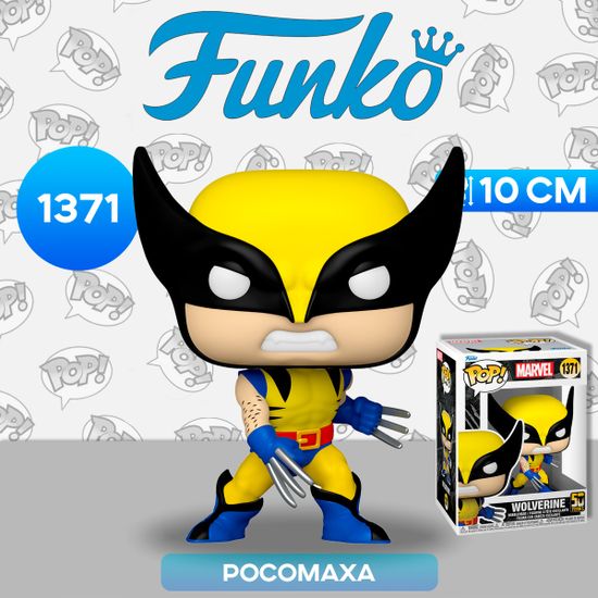 Фигурка Funko POP! Bobble Marvel Wolverine 50th Wolverine (Classic) (1371) 77438 / Фигурка Фанко ПОП! по мотивам вселенной "Марвел", Росомаха