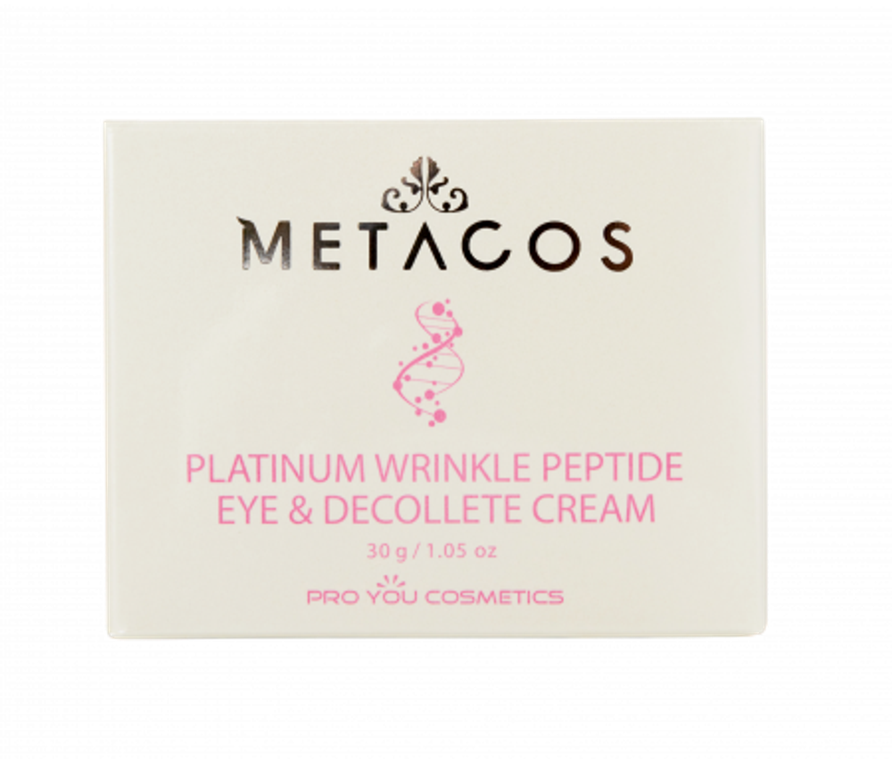 Pro You Metacos Platinum Wrinkle Крем вокруг глаз и зоны декольте, 30 г | Metacos Platinum Wrinkle Peptide Eye & Decollete Cream