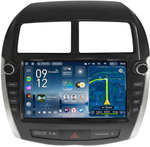 Магнитола для Mitsubishi ASX 2010-2016, Peugeot 4008, Citroen C4 Aircross (рамка с крутилками и кнопками) - Teyes CC4-PRO монитор 9.5" 2K QLED на Android 13, Snapdragon 778G, AI, CarPlay, DSP, 4G SIM-слот