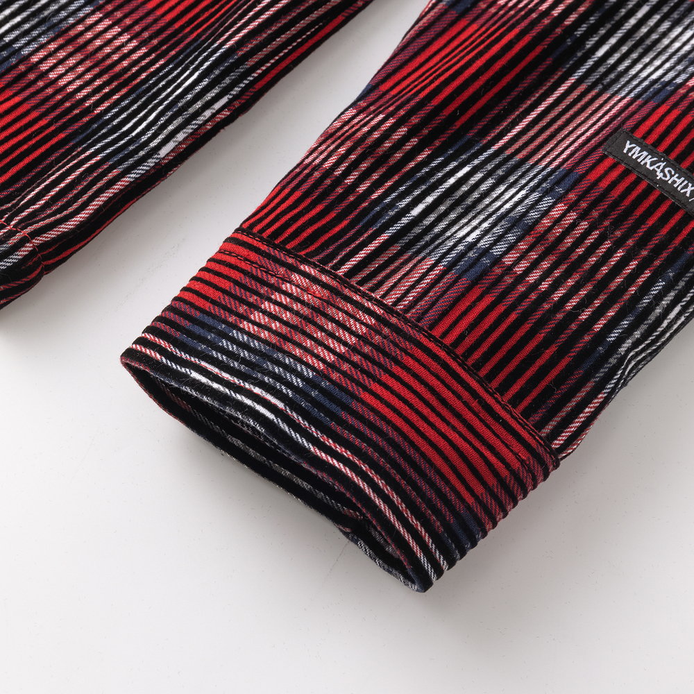 Рубашка Ymkashix Velvet Button Tartan