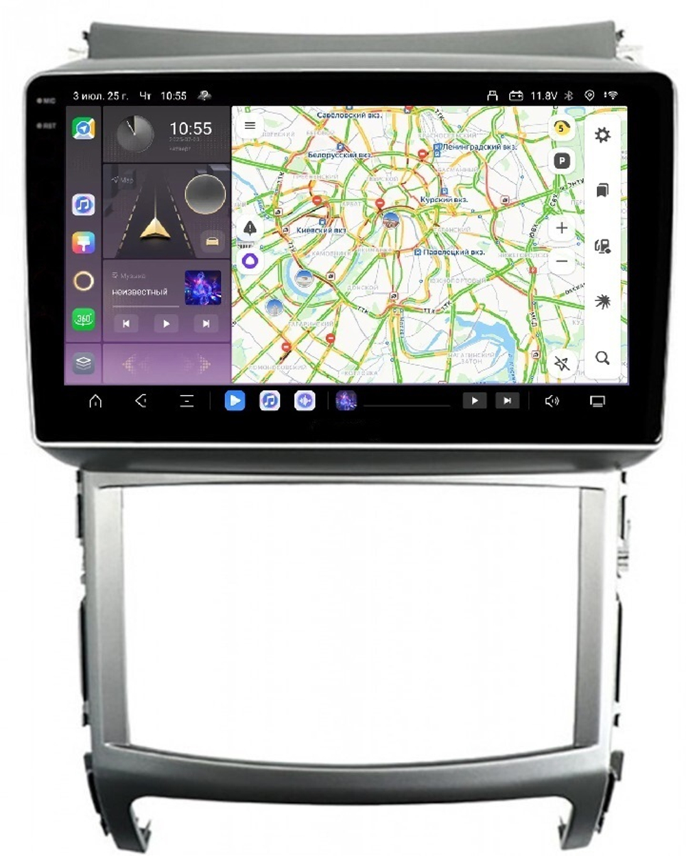 Магнитола для Hyundai ix55 2009-2013 - Carmedia OL-9766 QLed+2K, Android 13, TS20, CarPlay, 4G SIM-слот