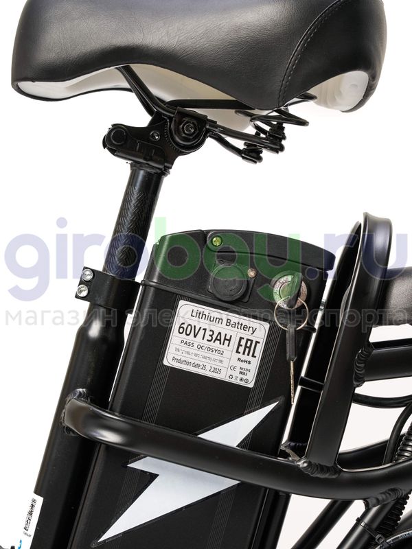 Электровелосипед Minako V.8 PRO Black (60V/13Ah) версия 2026 года