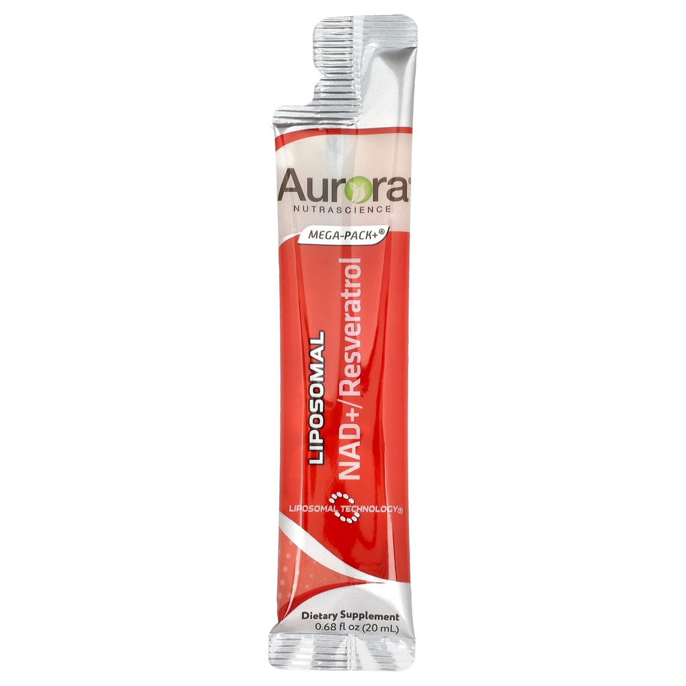 Aurora Nutrascience, Липосомальный НАД + / ресвератрол, 32 пакетика по 20 мл (0,68 жидк. Унции)