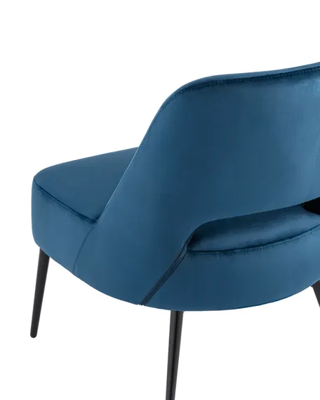 Лаунж-кресло Bost синий велюр