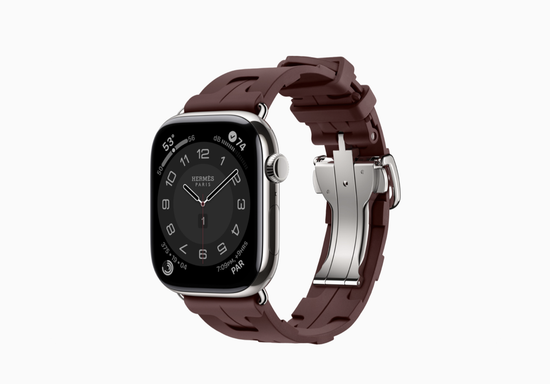 Apple Watch Hermès Series 11 42 mm Kilim Single Tour винный