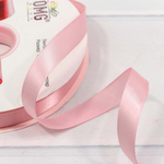 Лента Атласная 1,5см х 110м Полиэстер класс А (Розовый)