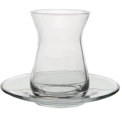 Чайный набор 12 предметов «IREM» (6стаканов 132мл+6блюдец) 96354