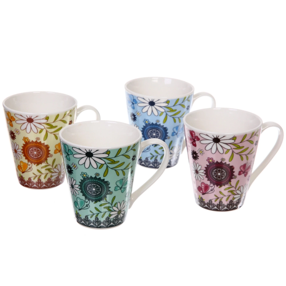 Кружка керамическая 350мл «Летние узоры», микс цветов